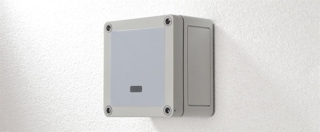 Датчик за присъствие MW, за открит монтаж на стена, 90°, обхват 25m @ h=1,5m, IP66, MWS1A-IP-PRM, CP Electronics