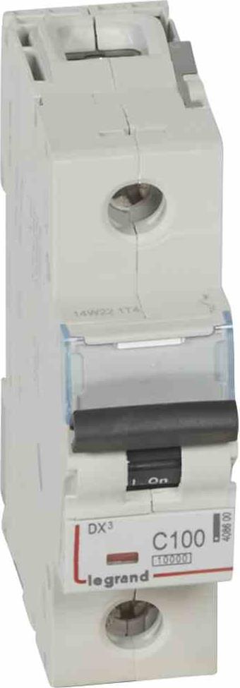 Автоматичен прекъсвач DX3 1P 100A крива С 16kA 1,5 мод. Legrand