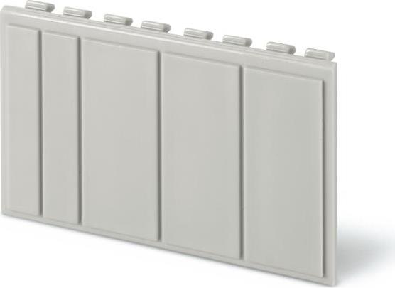 Глуха капачка за празни модули в табла Domino 4мод. 72x45mm цвят сив Scame