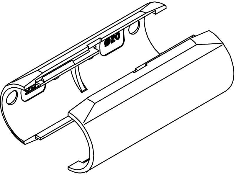 Отваряема съединителна муфа за Quick-pipe - M16 OBO
