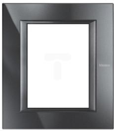 Рамка 3+3 мод. правоъгълна Antracite Axolute Bticino