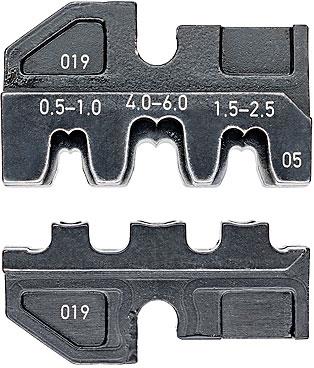 Челюсти CrimpSystem за кримпване на кабелни накрайници 0.5-6мм2 неизолирани, Knipex