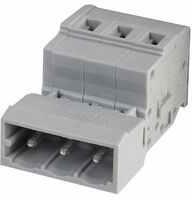 Куплунг мъжки 3 полюса сив Wago