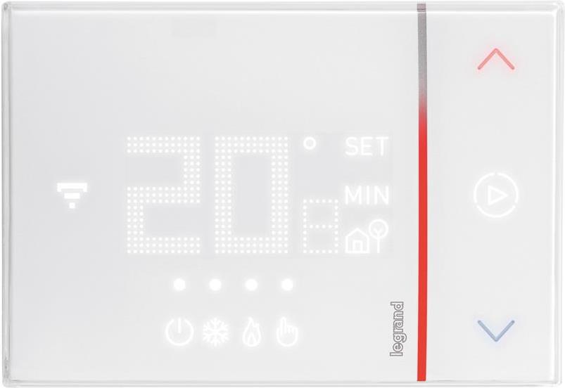 Термостат Smarther 2 с вградено Wi-FI за открит монтаж БЯЛ Legrand with Netatmo