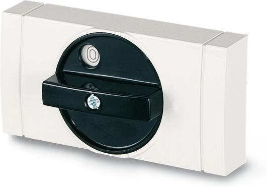 Ръкохватка бяло/черна I-0 панелен монтаж за пакетни прекъсвачи Y1 COMMAND Scame