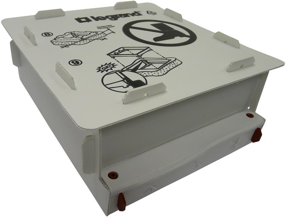 Конзолна кутия за замазка от 65-90мм PVC за подова кутия 24 мод. хориз./16 мод. верт. Legrand