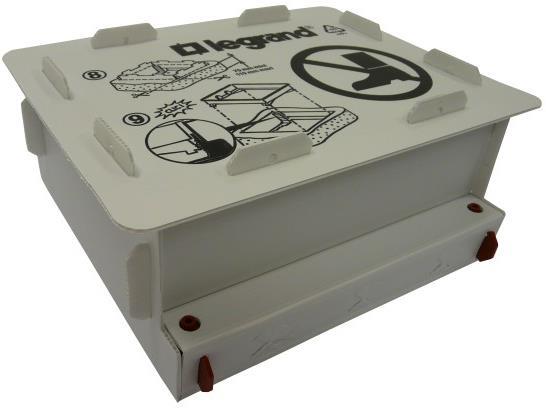 Конзолна кутия за замазка от 65-90мм PVC за подова кутия 12 мод. хориз./8 мод. верт. Legrand