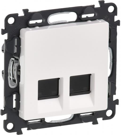 Розетка2хRJ45 cat.6A STP цвят бял Valena Life Legrand