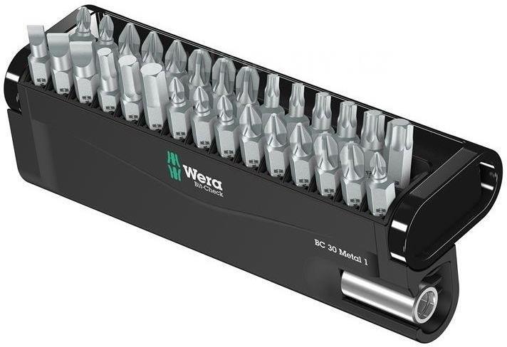 Комплект 29х бита и държач 889/4/1, Bit-Check 30 Metal Wera