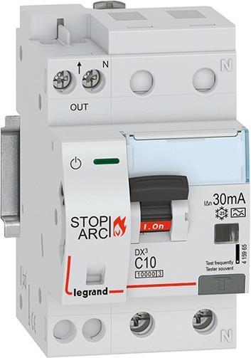 Автоматичен прекъсвач комбиниран AFDD серия DX3 STOP ARC 1P+ND крива C 10А 30MA