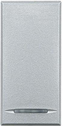 Бутон за димерни или електронни релета 1 мод. аксиален цвят Алуминий Axolute Bticino /до изчерпване/