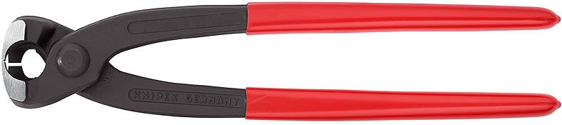 Клещи за скоби, червена ръкохватка 220мм, Knipex