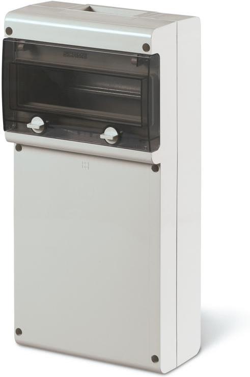 Табло за индустриални контакти и DIN модули IP66, UV, PG вход, серия BLOCK (11 DIN и плътен капак без отвори) Scame