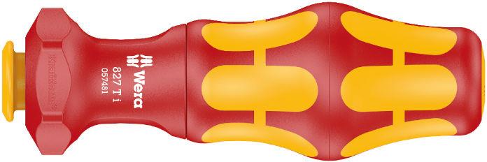 Ръкохватка за изолирани остриета, 827 Turbo Kraftform Kompakt VDE 1000V Wera