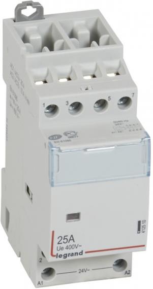 Модулен контактор CX3, 25А 4NO 24Vac 2 модула Legrand