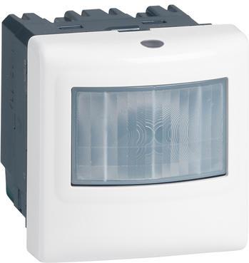 Датчик за присъствие PIR, 120°, обхват 4m @ h=1.2m, LED ≤ 250W, изисква неутрала, 2 мод. цвят бял Mosaic Legrand /до изчерпване/