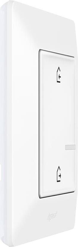 Сценариен ключ БЕЗжичен излизам/прибирам се Smart Valena Life Бял с рамка Legrand с Netatmo