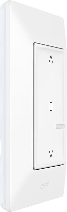 Ключ за щори БЕЗжичен Smart Valena Life Бял с рамка Legrand с Netatmo