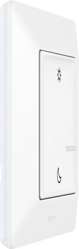 Сценариен ключ БЕЗжичен събуждане/заспиване Smart Valena Life Бял с рамка Legrand с Netatmo