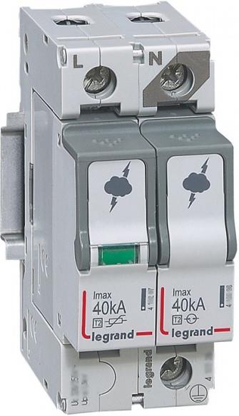Катоден отводител тип 2 SPD 40kA 320V 1P+N R Legrand
