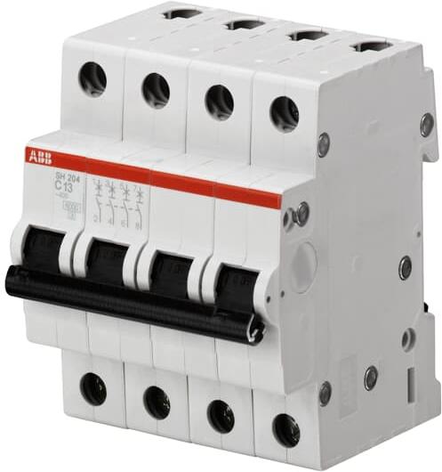 Автоматичен прекъсвач SH204 4P 40A крива C 6kA ABB