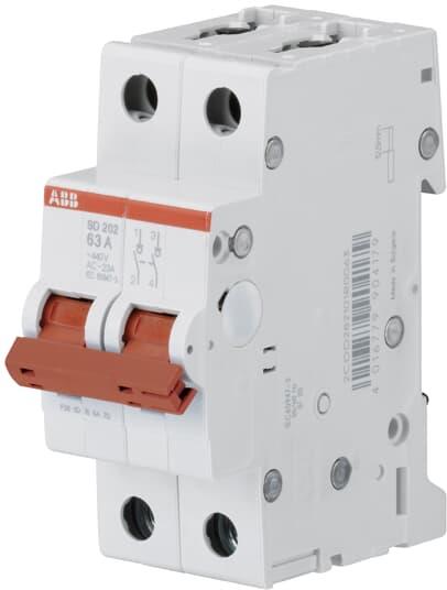 Товаров прекъсвач /шалтер/ SD202 40A 2P 2 модула ABB
