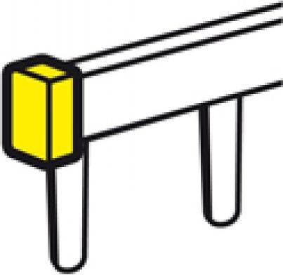 Крайна капачка на гребен 1P и 1P+N ПИН профил Legrand