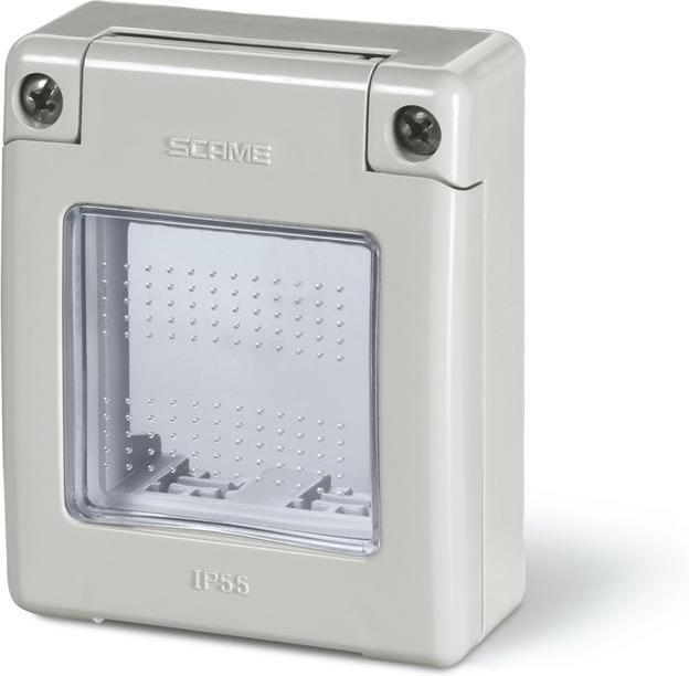 Адаптер включващ влагозащитена рамка IP 55 70х87мм за модули Evolution Scame