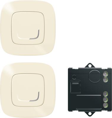 Комплект ДЕВИАТОРНА инст-я включващ микромодул и 2х БЕЗжични ключа Smart Valena Allure Крем Legrand с Netatmo