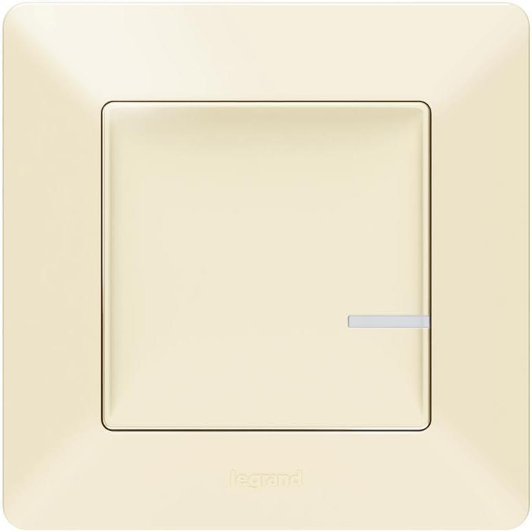 Ключ БЕЗжичен Smart Valena Life Крем с рамка Legrand с Netatmo