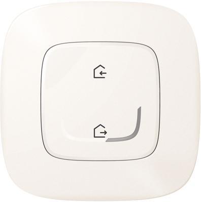 Сценариен ключ БЕЗжичен излизам/прибирам се Smart Valena Allure Перла с рамка Legrand с Netatmo