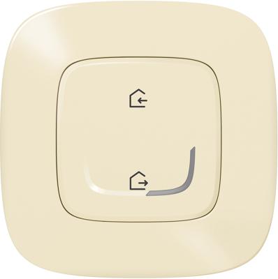 Сценариен ключ БЕЗжичен излизам/прибирам се Smart Valena Allure Крем с рамка Legrand с Netatmo