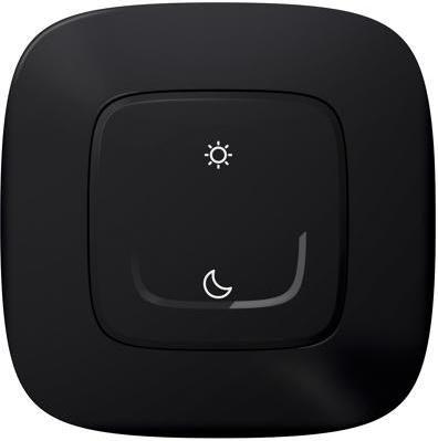 Сценариен ключ БЕЗжичен събуждане/заспиване Smart Valena Allure с рамка цвят Черен Legrand с Netatmo