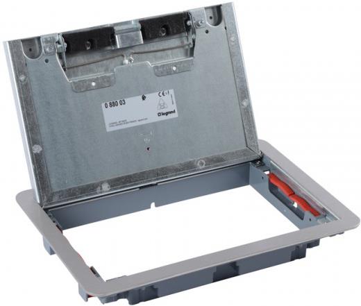 Капак за подова кутия 12 мод. хориз./8 мод. верт. МЕТАЛЕН Stainless steel Legrand