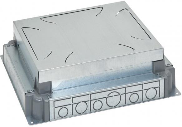 Конзолна кутия за замазка от 65-90мм МЕТАЛНА за подова кутия 18 мод. хориз./12 мод. верт. Legrand