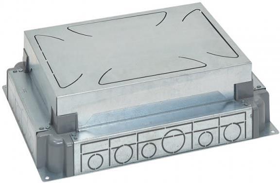 Конзолна кутия за замазка от 65-90мм МЕТАЛНА за подова кутия 12 мод. хориз./8 мод. верт. Legrand