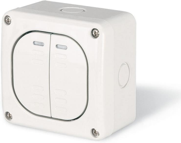 Сериен девиаторен ключ 10А за открит монтаж IP 66, серия Protecta, Scame