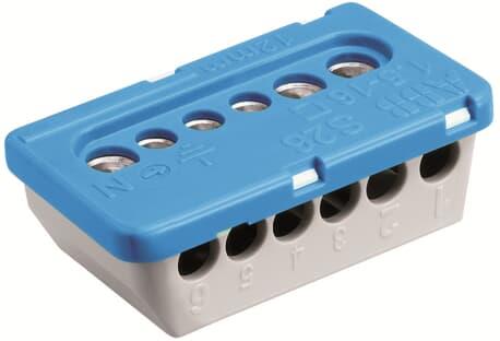 Клема изолирана СИНЯ 3x16mm²+3x6mm² 63A АВВ