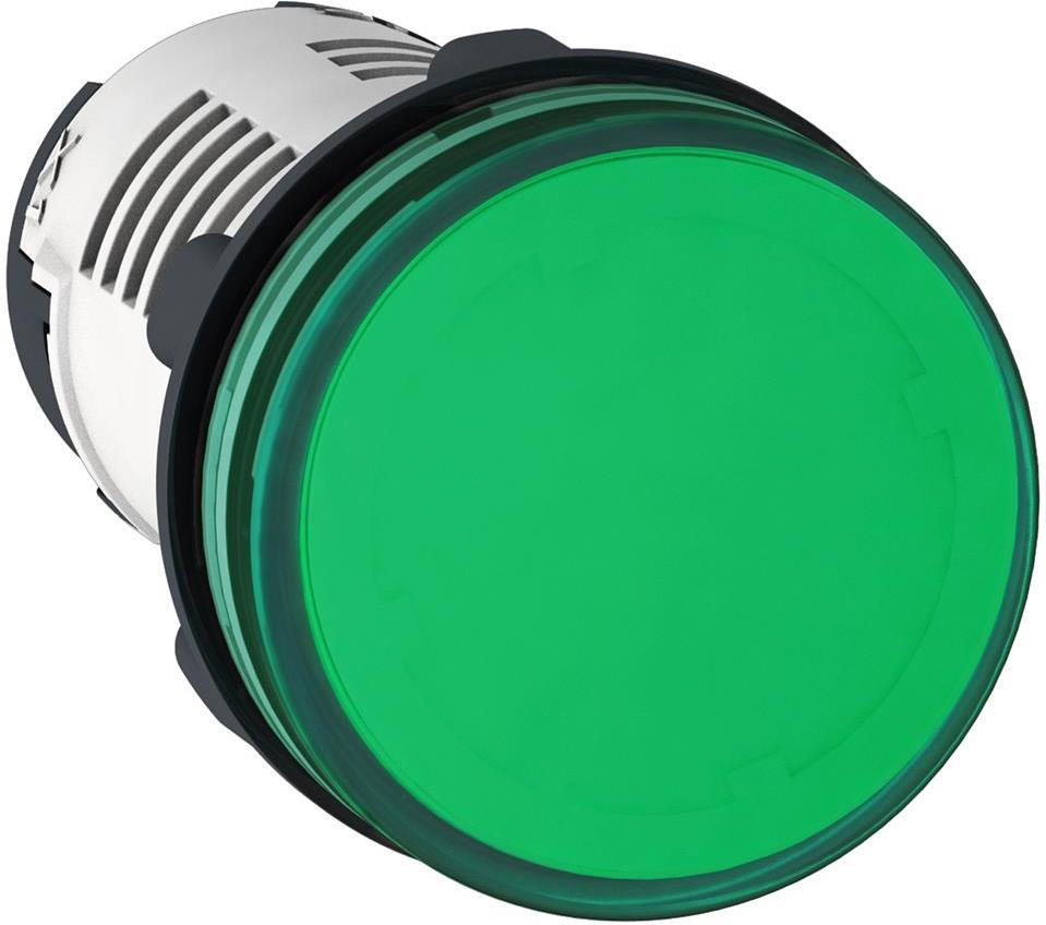 Сигнална лампа LED монолитна зелена 230...240Vac Ø22mm XB7 SE