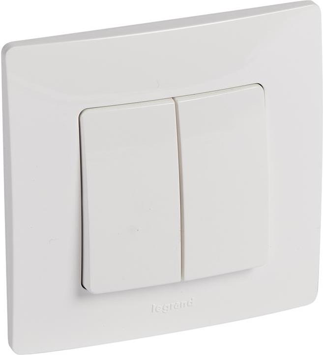 Сериен ключ 10А в блистер цвят бял  Niloe Legrand