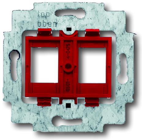 Монтажна основа за розетка 2хRJ45 цвят БЯЛ Basic 55 ABB