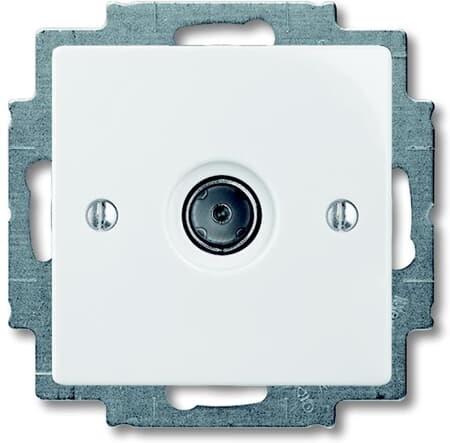 Розетка TV цвят БЯЛ Basic 55 ABB