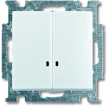 Сериен ключ с индикация цвят БЯЛ Basic 55 ABB