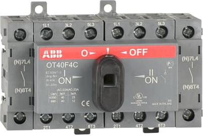 Разединител OT40F4C 40A 4P I-0-II за DIN монтаж без ръкохватка ABB