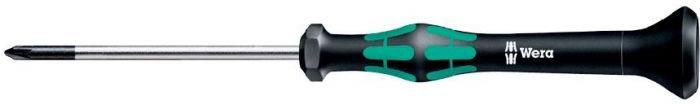 Отвертка PH 1x80, зелено-черна ръкохватка, 2050 Kraftform Micro Wera