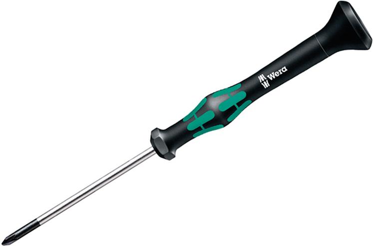 Отвертка PH 1x60, зелено-черна ръкохватка, 2050 Kraftform Micro Wera