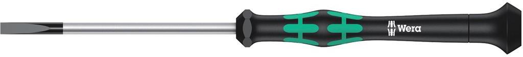 Отвертка шлиц 0.80x4.0x80, зелено-черна ръкохватка, 2035 Kraftform Micro Wera