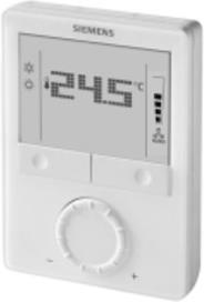Термостат за отопление и охлаждане 5…40 °C с LCD дисплей, за 2/4 тръбни вентилаторни конвектори, Siemens