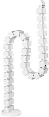 Кабелна спирала с възможност за регулиране от 0.8 до 1.2м дължина цвят бял ABL