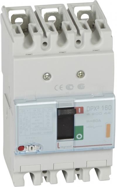 Автомат DPX3 160 TM 3P 80А 25кА регулируем (In x 0.8...1) Legrand